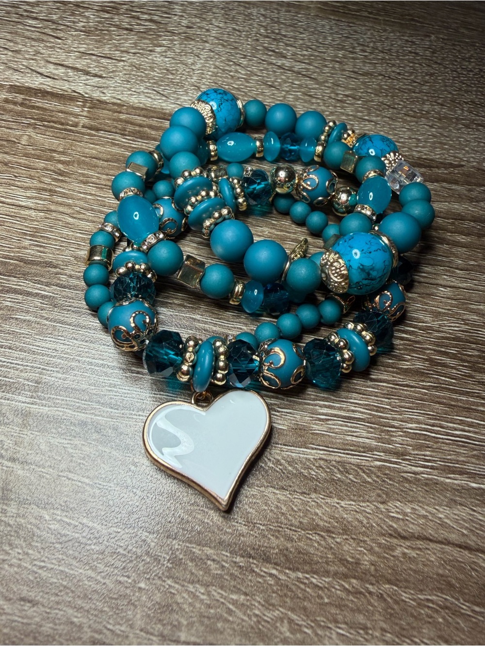 Turquoise Vintage-Inspired Boho Bracelet Stack